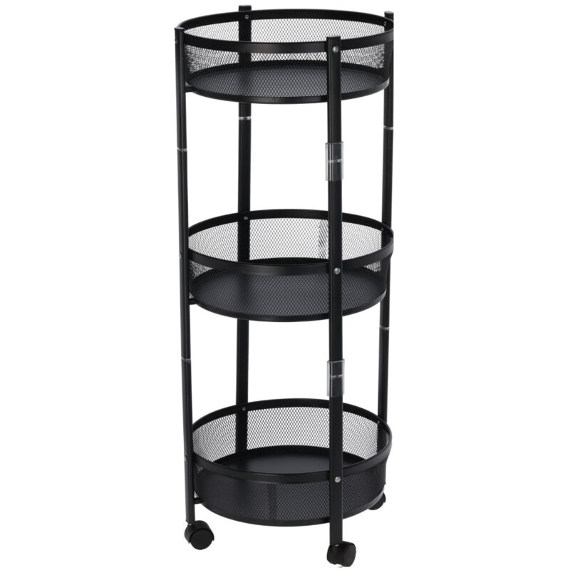 Regał STORAGE SOLUTIONS 3 poziomy Czarny