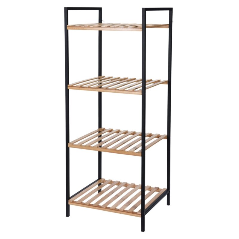 Regał BATHROOM SOLUTIONS Łazienkowy 38 x 32.5 x 95 cm Czarny