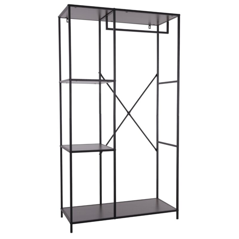 Regał TRENDS4YOU 90 x 40 x 166.5 cm Czarny