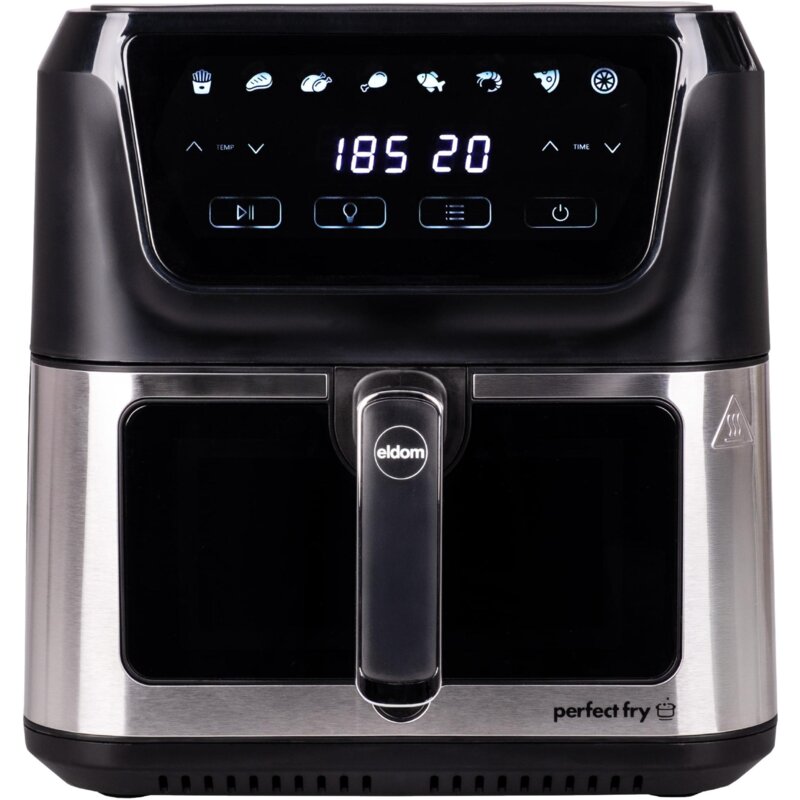 Air Fryer Frytkownica beztłuszczowa ELDOM FR60 Friko 8l z okienkiem do obserwacji postępów gotowania