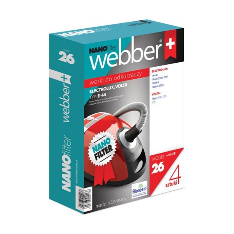 Worek do odkurzacza WEBBER 26 (4 sztuki)