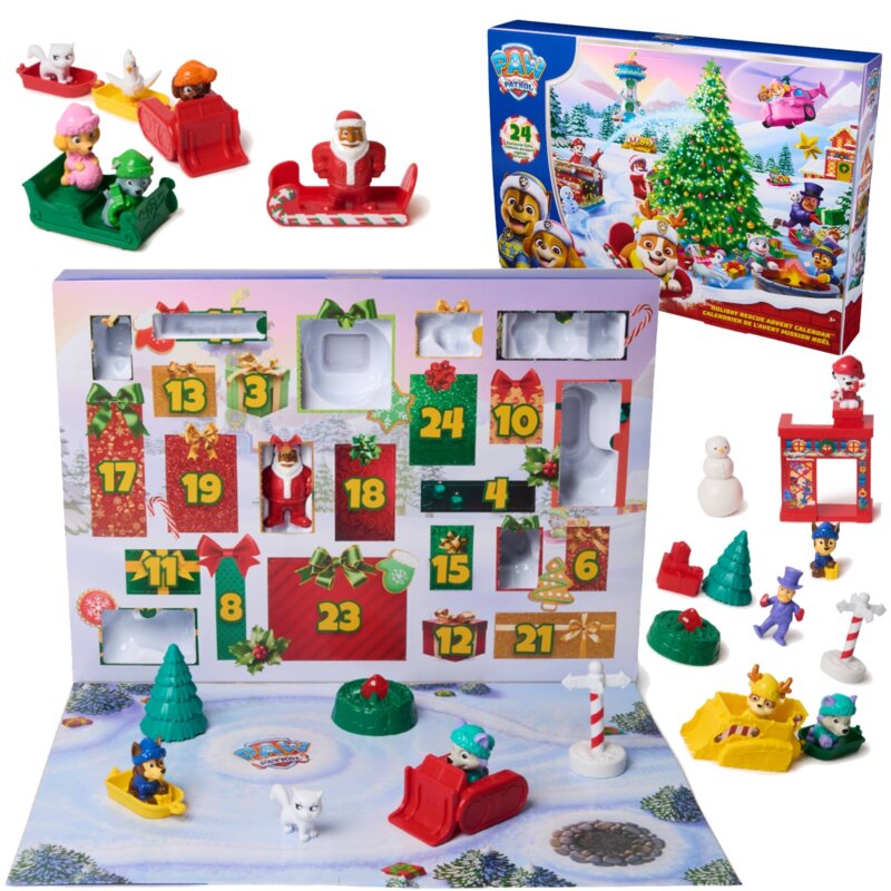 Zestaw figurek SPIN MASTER Psi Patrol Kalendarz adwentowy 6073664