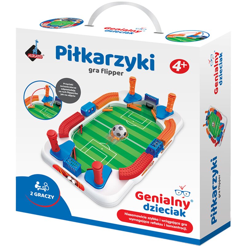 Gra zręcznościowa ASKATO Genialny dzieciak Piłkarzyki Flipper 910107