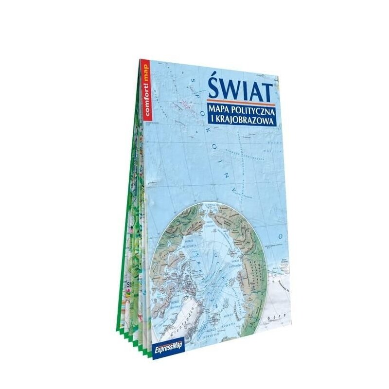 Świat mapa polityczna i krajobrazowa 1:31 000 000 Praca zbiorowa