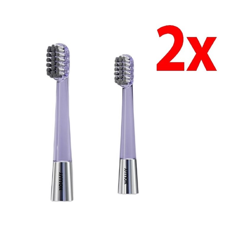 Oryginalna końcówka do szczoteczek JIMOK J6 Silver Soft (2 szt.) (Nanotechnologiczne włókna)