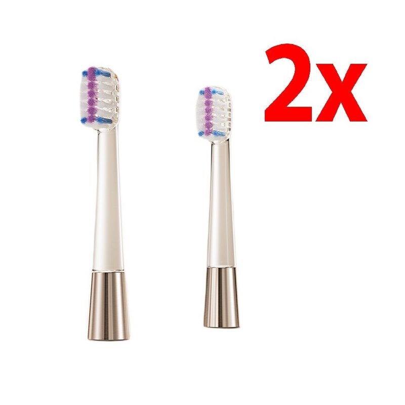 Oryginalna końcówka do szczoteczek JIMOK J6 Gold Soft (2 szt.) (Nanotechnologiczne włókna)