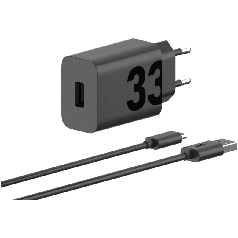Ładowarka sieciowa MOTOROLA TurboPower 33W Czarny ładowarka do telefonu USB + kabel