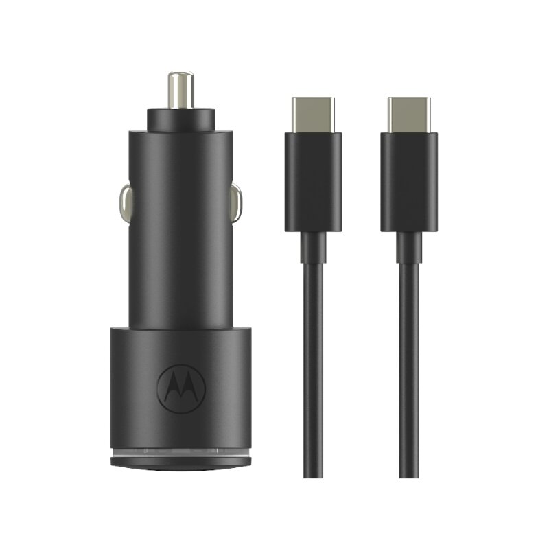 Motorola TurboPower PD QC3.0 45W USB-A USB-C Czarny