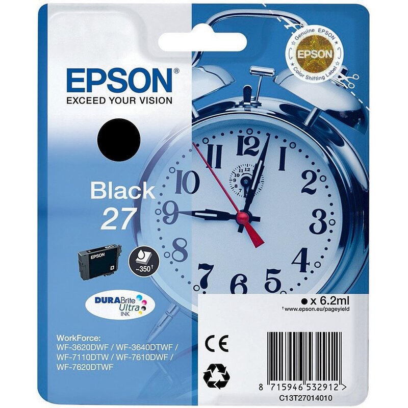 Tusz EPSON T2701 Czarny 6.2 ml C13T27014012