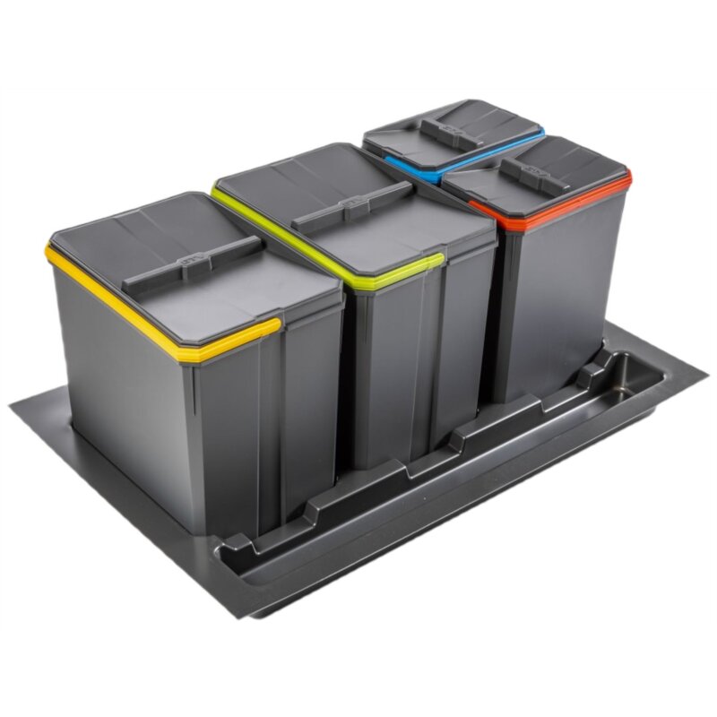 Sortownik GTV do szuflady blum 0cm POCZWÓRNY (2x15L + 2X7L)