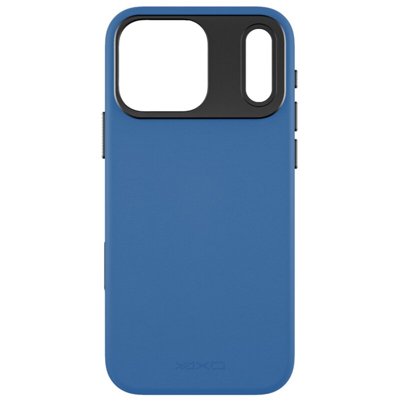 Yaxo Leather Gear Slim Case MagSafe do iPhone 17 Pro Niebieski