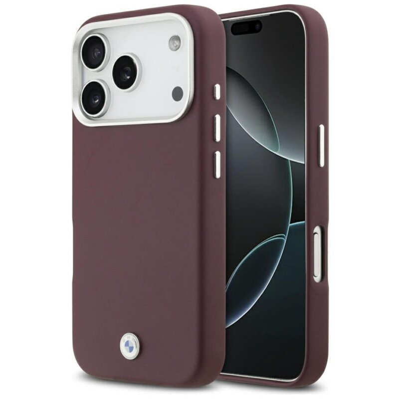 Etui BMW Sign Full Wrapped Metal MagSafe do Apple iPhone 17 Pro Czerwony