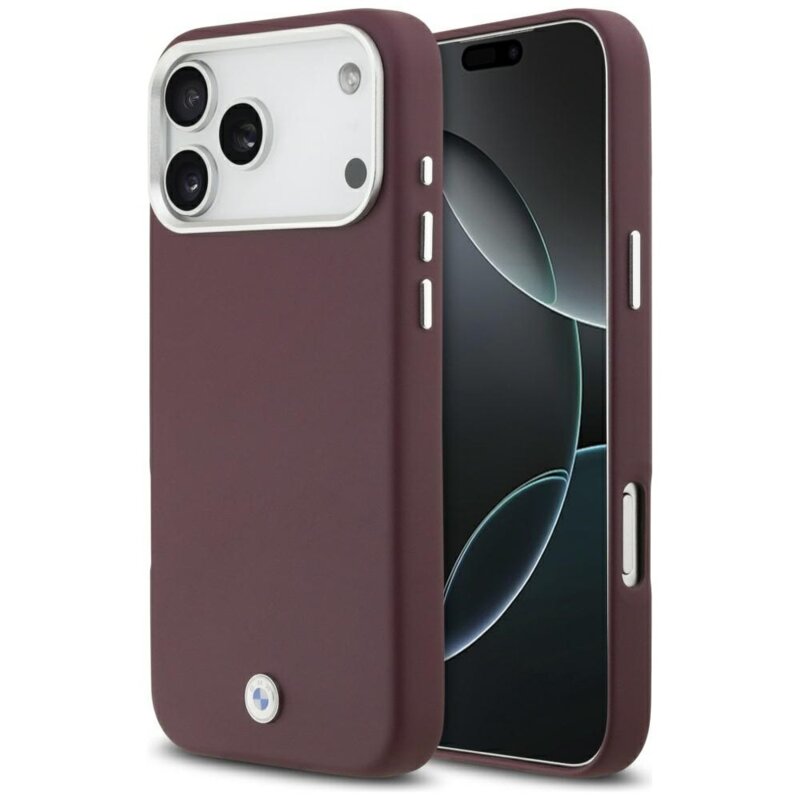 Etui BMW Sign Full Wrapped Metal MagSafe do Apple iPhone 17 Pro Max Czerwony