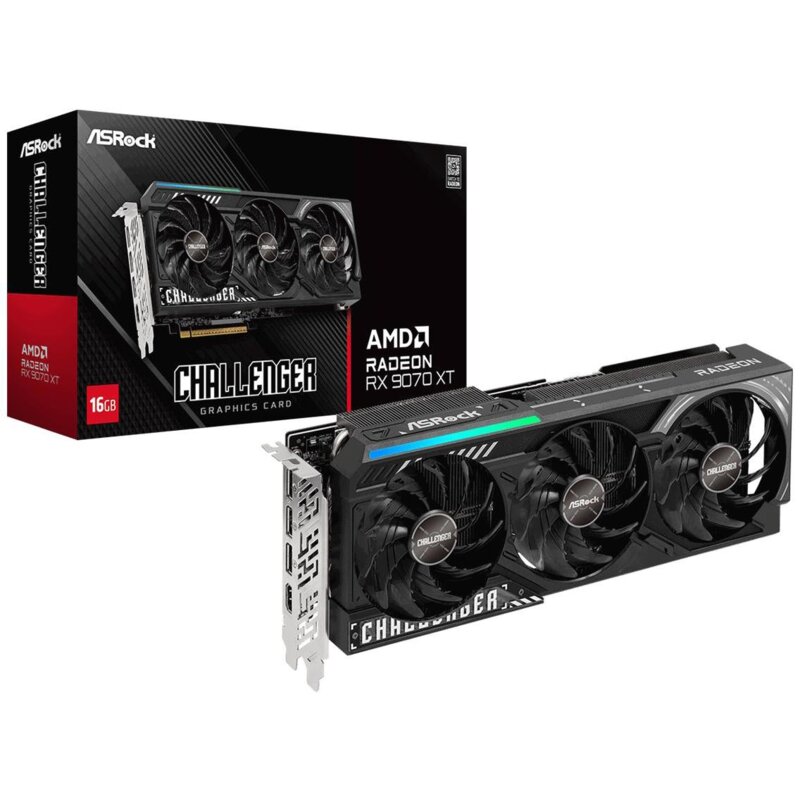 Karta graficzna ASROCK Radeon RX 9070 XT Challenger 16GB