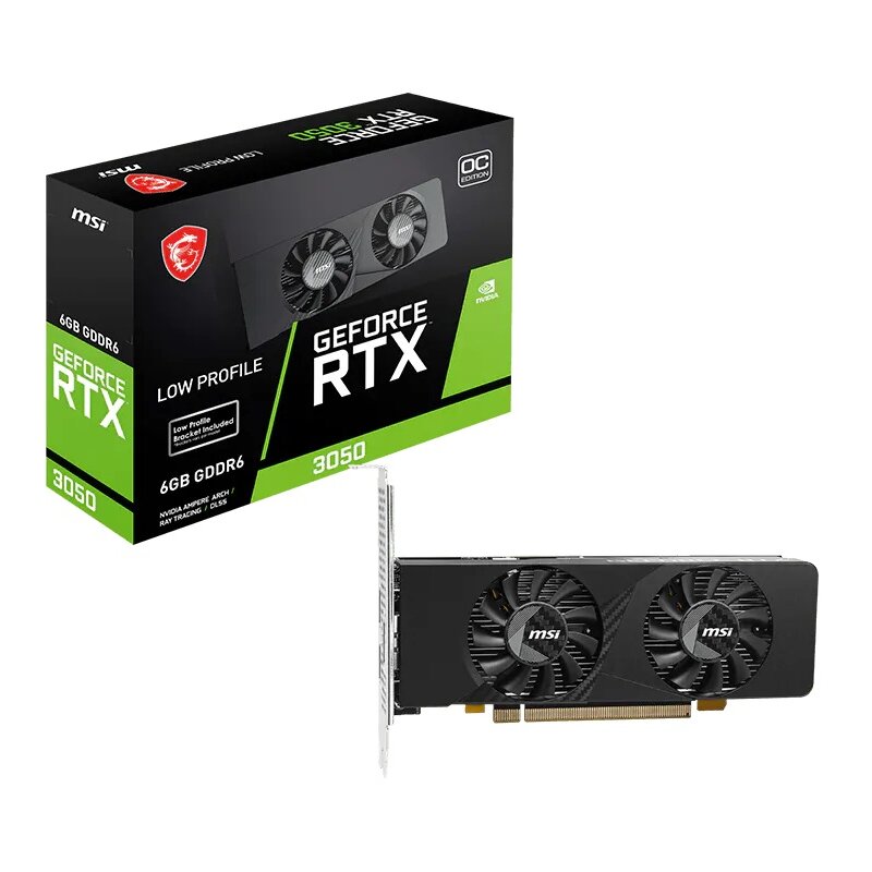 Zdjęcia - Karta graficzna MSI   GeForce RTX 3050 LP E 6G OC 