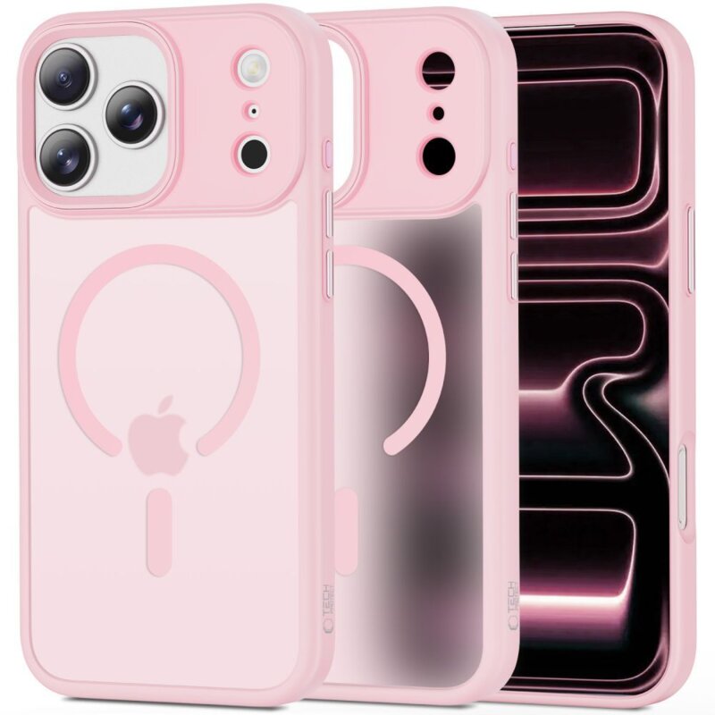 Etui TECH-PROTECT MagMat MagSafe do Apple iPhone 17 Pro Różowy