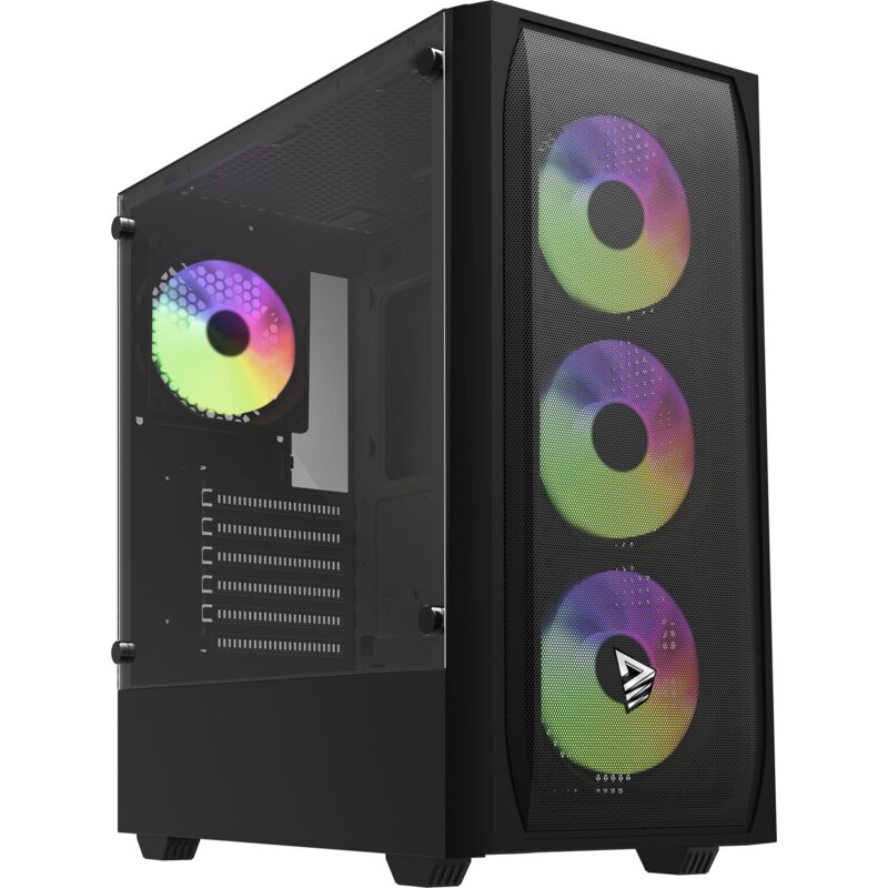 Obudowa SAVIO Noctis Flow RGB X1 Czarny