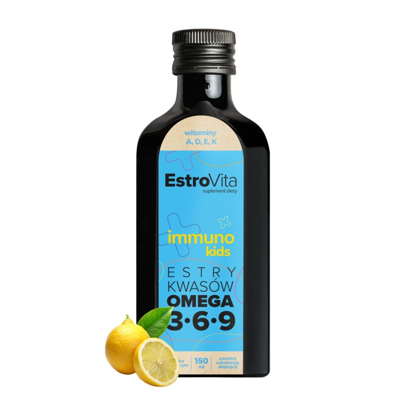 Olej Omega 3-6-9 ESTROVITA Immuno Kids Cytrynowy (150 ml)