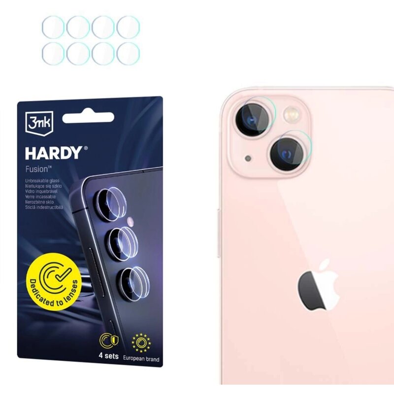Szkło hybrydowe na obiektyw 3MK Hardy Fusion Lens Protection do Apple iPhone 14 Plus