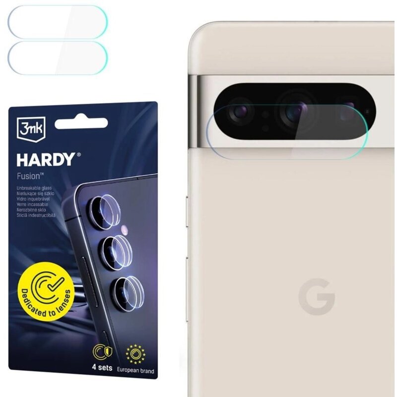 Szkło hybrydowe na obiektyw 3MK Hardy Fusion Lens Protection do Google Pixel 8 Pro