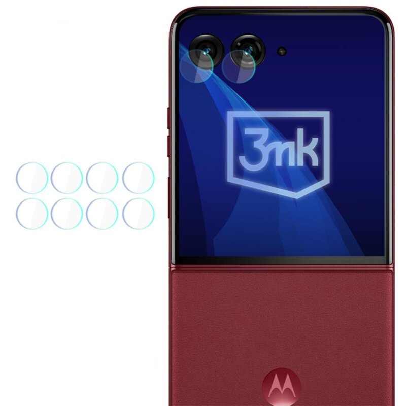 Szkło hybrydowe na obiektyw 3MK Hardy Fusion Lens Protection do Motorola Razr 60 Ultra (4 szt.)