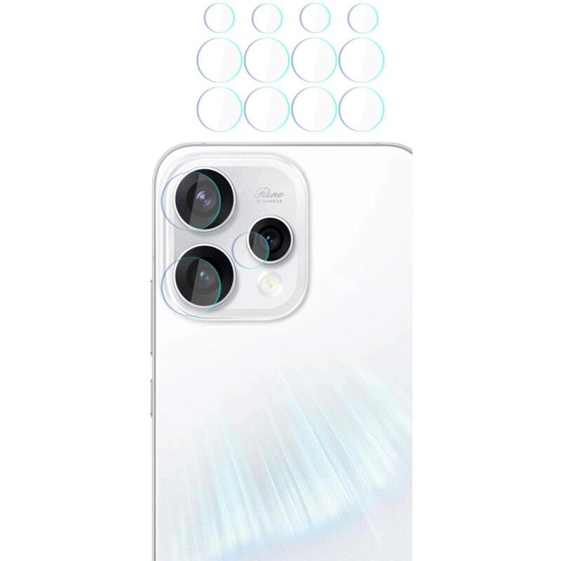 Szkło hybrydowe na obiektyw 3MK Hardy Fusion Lens Protection do Oppo Reno 15 (4 szt.)