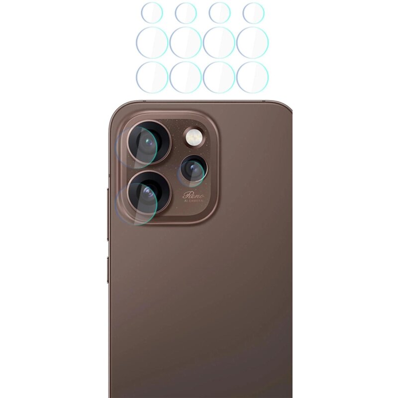 Szkło hybrydowe na obiektyw 3MK Hardy Fusion Lens Protection do Oppo Reno 15 Pro (4 szt.)