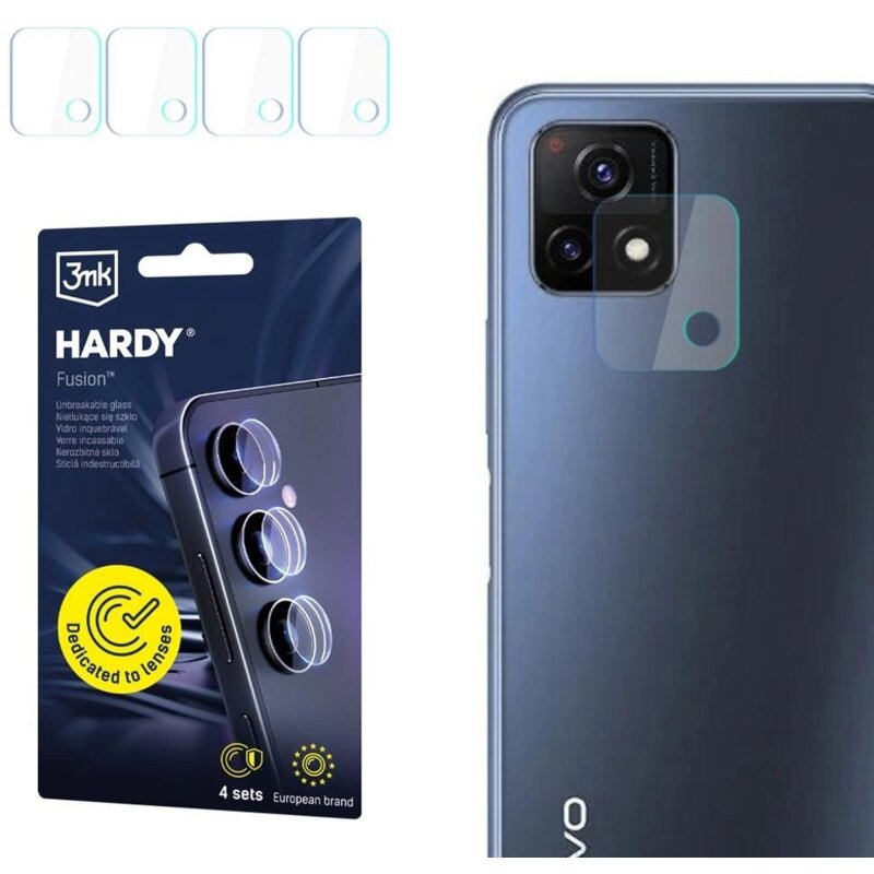 Szkło hybrydowe na obiektyw 3MK Hardy Fusion Lens Protection do Vivo Y31s 5G