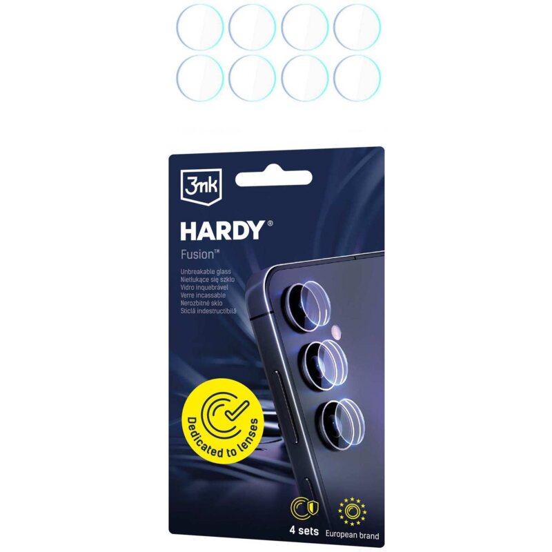 Szkło hybrydowe na obiektyw 3MK Hardy Fusion Lens Protection do POCO X7 Pro