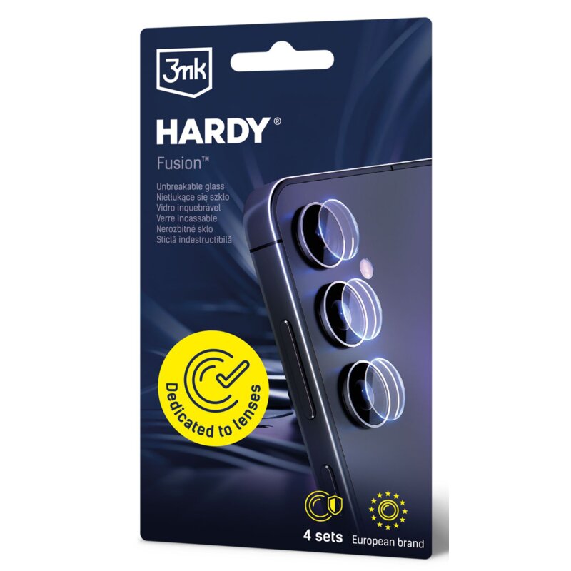 Szkło hybrydowe na obiektyw 3MK Hardy Fusion Lens Protection do Kruger&Matz Flow 11 (4 szt.)