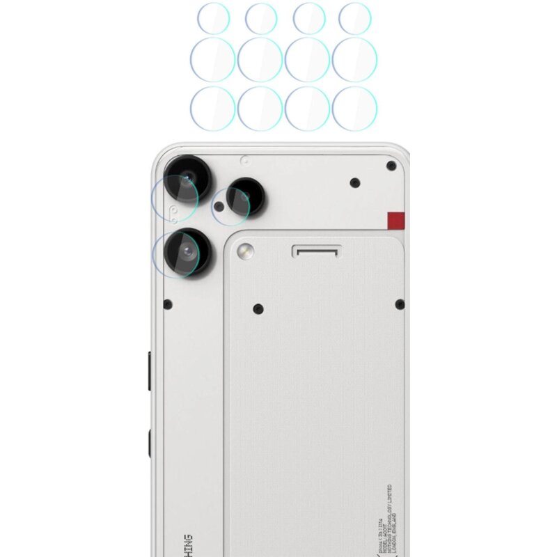 Szkło hybrydowe na obiektyw 3MK Hardy Fusion Lens Protection do Nothing Phone 3A Lite