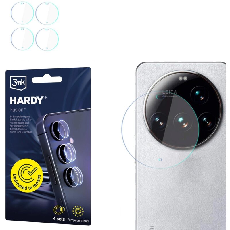 Szkło hybrydowe na obiektyw 3MK Hardy Fusion Lens Protection do Xiaomi 15 Ultra
