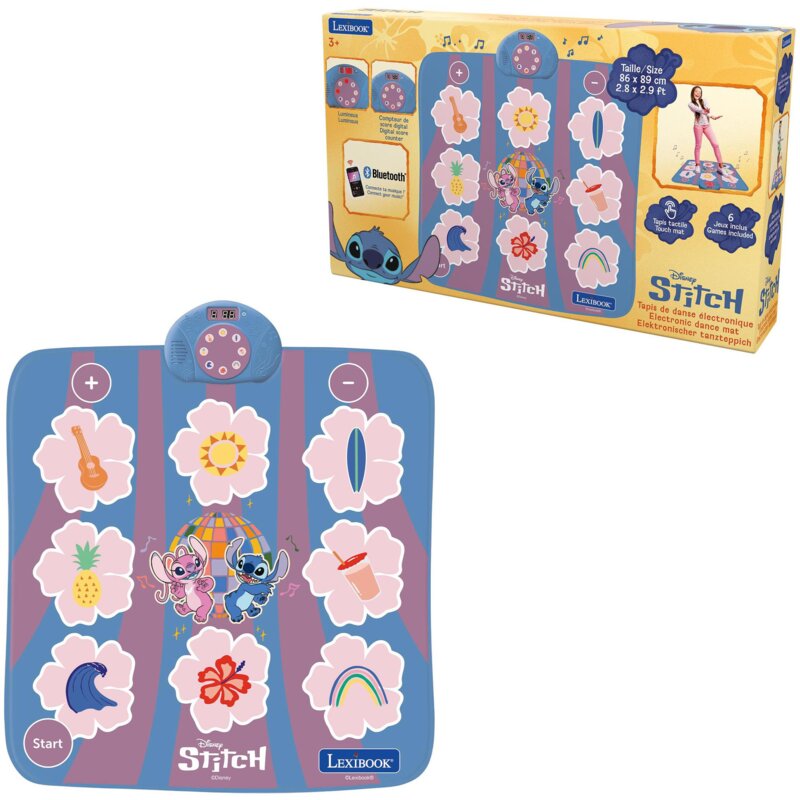 Zabawka interaktywna LEXIBOOK Stitch Mata do tańca DM10D