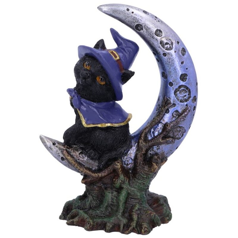Figurka NEMESIS NOW Sooky Witches Czarnego Kota i półksiężyca