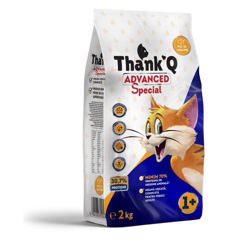 Karma dla kota THANK'Q Cat Advanced Special Kurczak z warzywami 2 kg