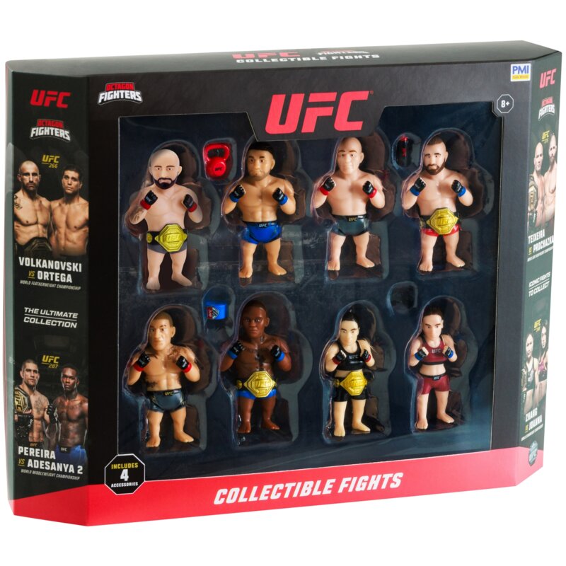 PMI Kids World UFC Octagon Fighters S1 Collectible Fights - 8 Pack Deluxe Box
