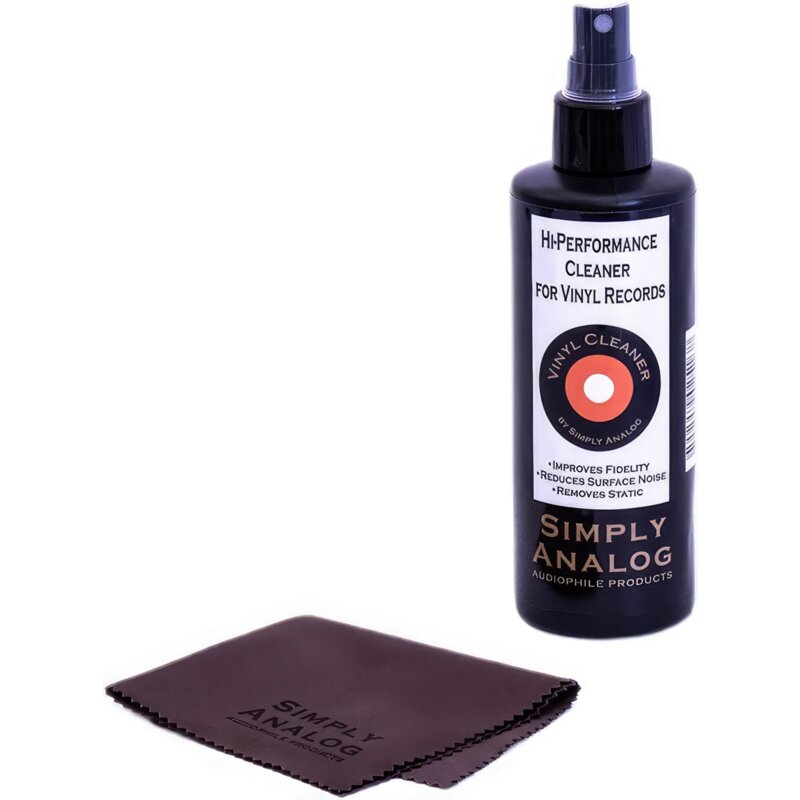 Płyn do czyszczenia płyt winylowych SIMPLY ANALOG Vinyl Record Cleaner 200 ml z mikrofibrą