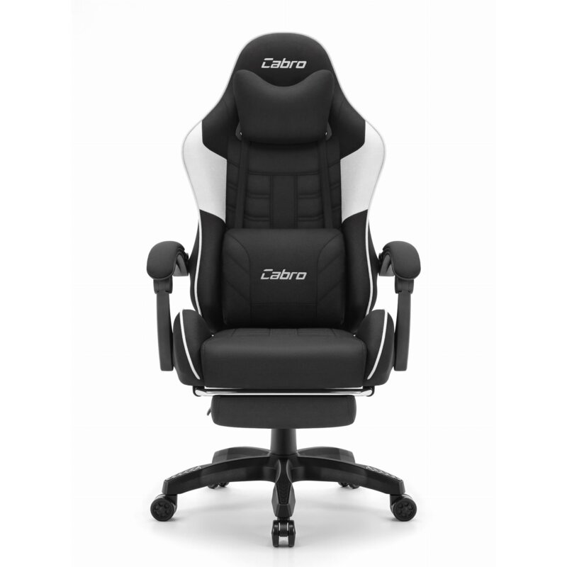 Fotel gamingowy CABRO C501 Czarno-Biały