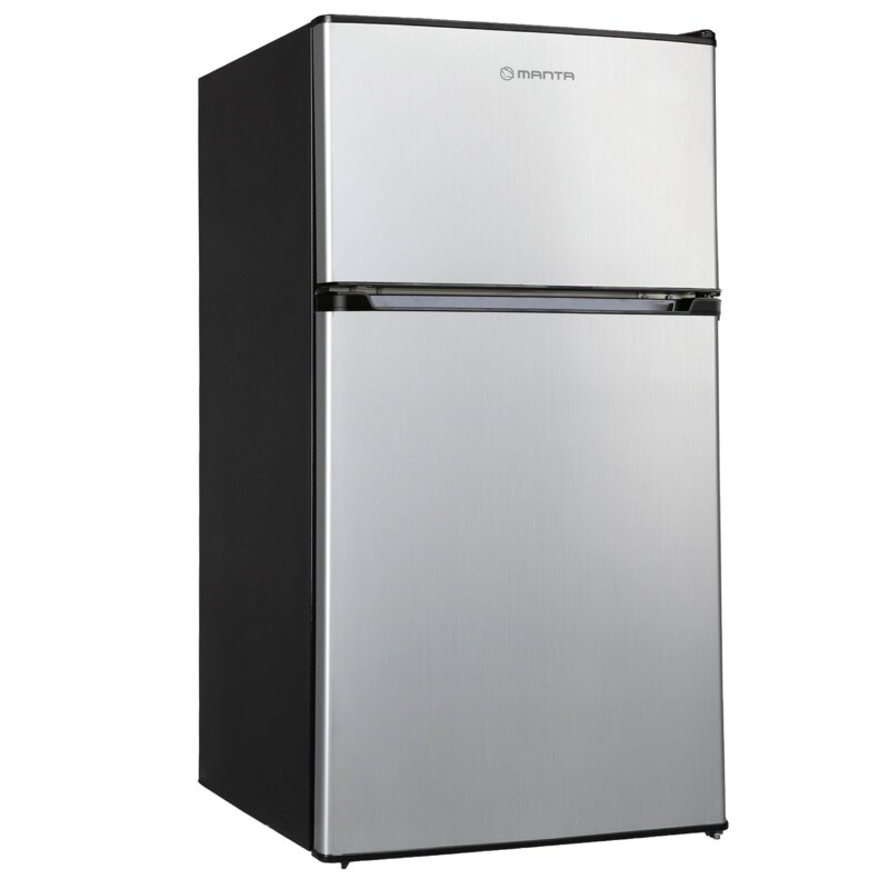 Lodówka MANTA MM545DSL 86.2cm Srebrno-czarna