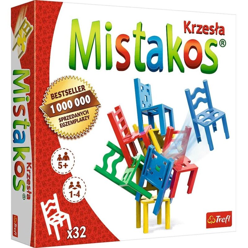 Gra zręcznościowa TREFL Mistakos krzesła 4-os 2074