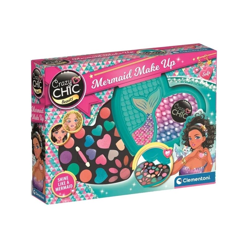 Zabawka zestaw do makijażu CLEMENTONI Crazy Chic Paletka syrenka C18858