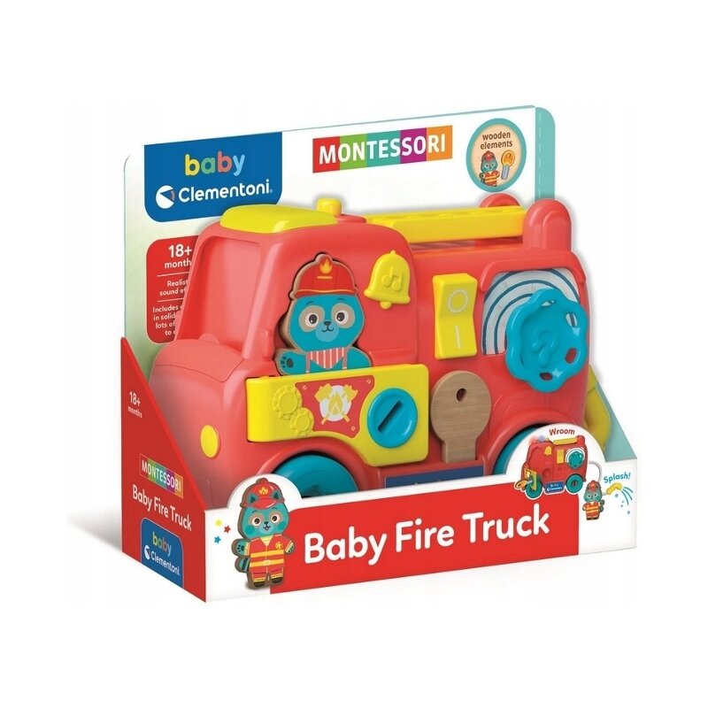 Zabawka edukacyjna CLEMENTONI Baby Pojazd Strażak Montessori C17595