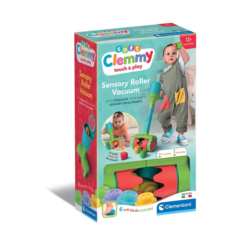Klocki sensoryczne CLEMENTONI Soft Clemmy Odkurzacz sensoryczny 17975