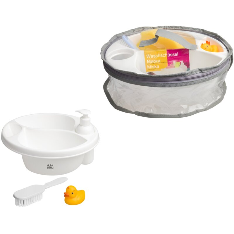 Miska higieniczna HYLAT BABY z 3 przegródkami + akcesoria