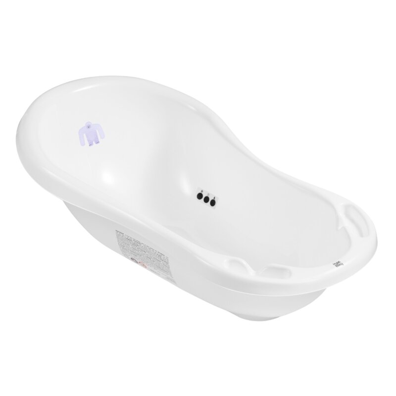 Wanienka HYLAT BABY Yeti z korkiem i termometrem 84 cm Biały