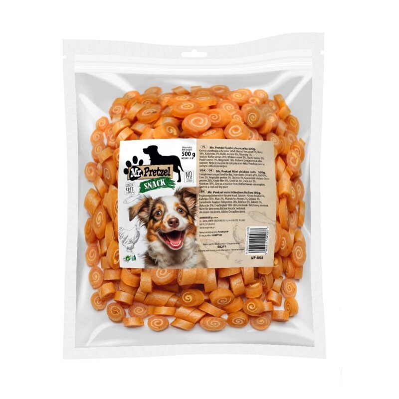 Przysmak dla psa MR. PRETZEL Sushi z kurczaka 500 g