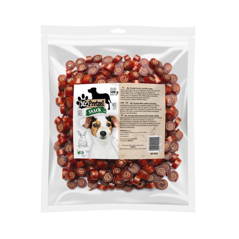 Przysmak dla psa MR. PRETZEL Sushi z królika 500 g