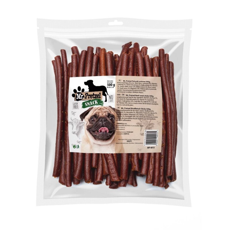 Przysmak dla psa MR. PRETZEL Paluszki z wołowiny 500 g