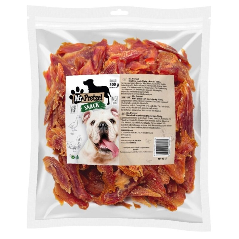 Przysmak dla psa MR. PRETZEL Miękkie małe filety z kaczki 500 g