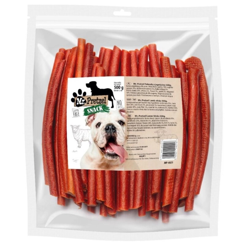 Przysmak dla psa MR. PRETZEL Paluszki z jagnięciny 500 g